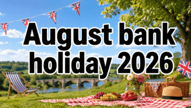 august bank holiday 2026 UK