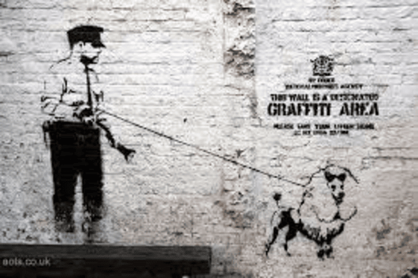 banksy guard dog