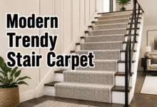 modern trendy stair carpet