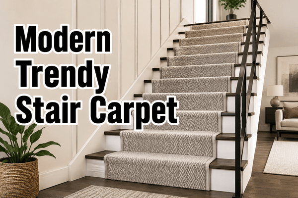 modern trendy stair carpet