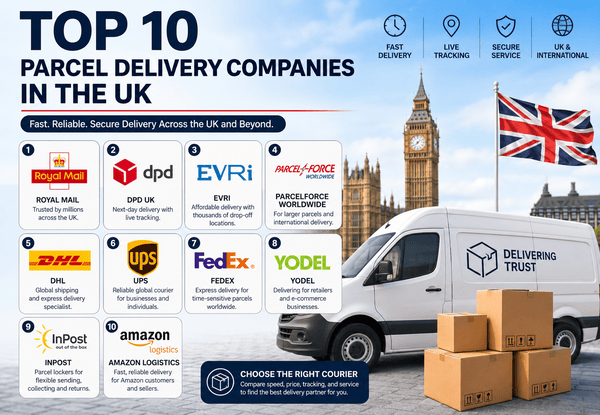 top 10 parcel delivery companies uk​