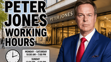 peter jones working hours
