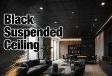 black suspended ceiling Design