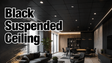 black suspended ceiling Design