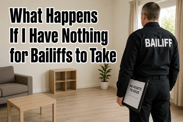 what happens if i have nothing for bailiffs to take